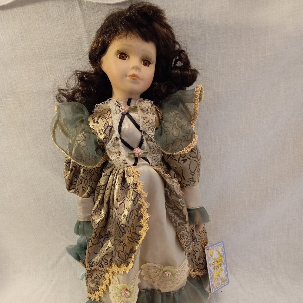 Cathay Collection Porcelain Doll "Sandy" 16"
